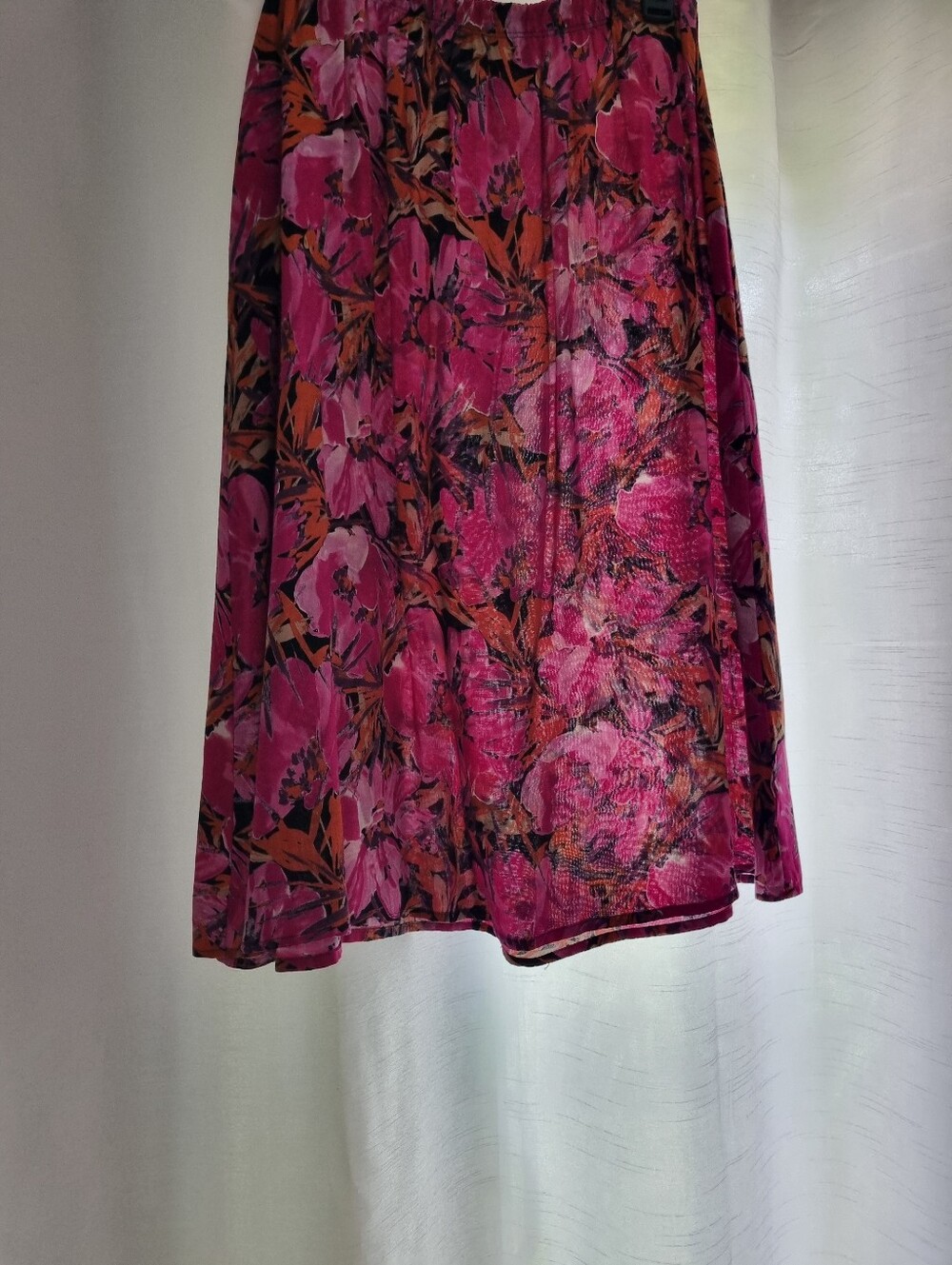 Sag Harbor Pink Floral Circle Skirt